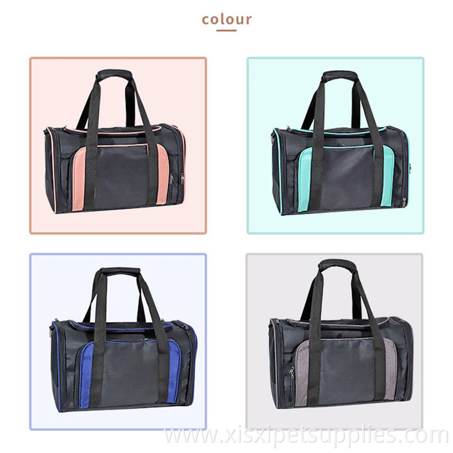 Portable Pet Travel Carrier Bag Traveling Locking Safety Zippers Pet Cage Bag Dogs or Cats folding fabric pet dog cat carrier